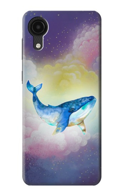 W3802 Dream Whale Pastel Fantasy Hülle Schutzhülle Taschen und Leder Flip für Samsung Galaxy A03 Core