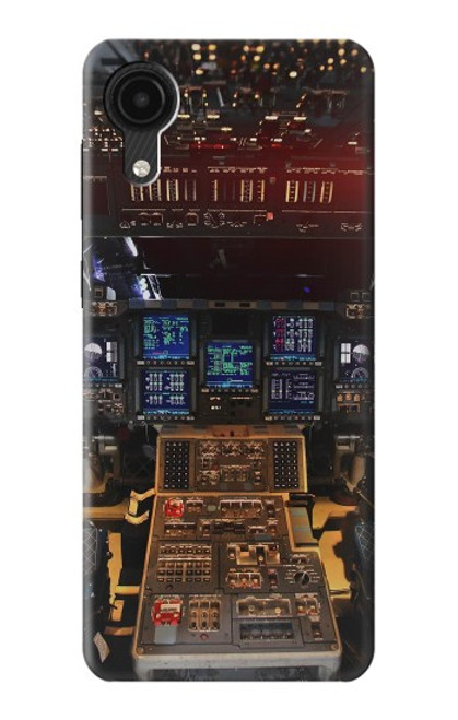 W3836 Airplane Cockpit Hülle Schutzhülle Taschen und Leder Flip für Samsung Galaxy A03 Core
