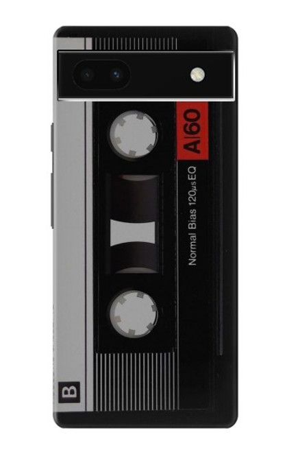 W3516 Vintage Cassette Tape Hülle Schutzhülle Taschen und Leder Flip für Google Pixel 6a