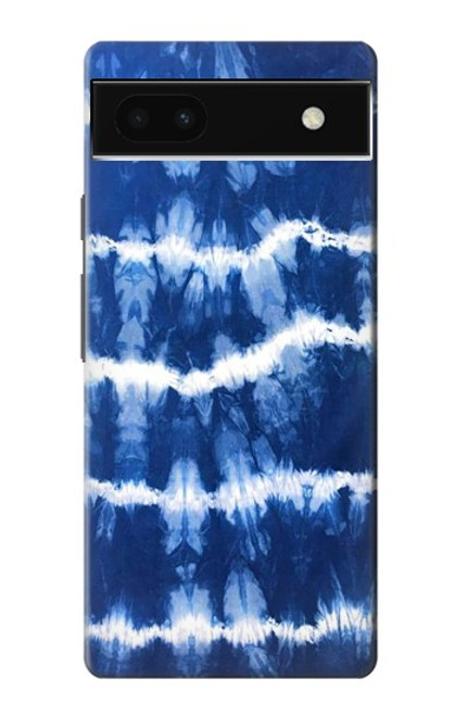 W3671 Blue Tie Dye Hülle Schutzhülle Taschen und Leder Flip für Google Pixel 6a