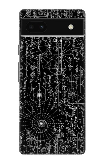 W3808 Mathematics Blackboard Hülle Schutzhülle Taschen und Leder Flip für Google Pixel 6a