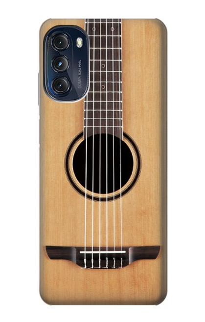 W2819 Classical Guitar Hülle Schutzhülle Taschen und Leder Flip für Motorola Moto G (2022)