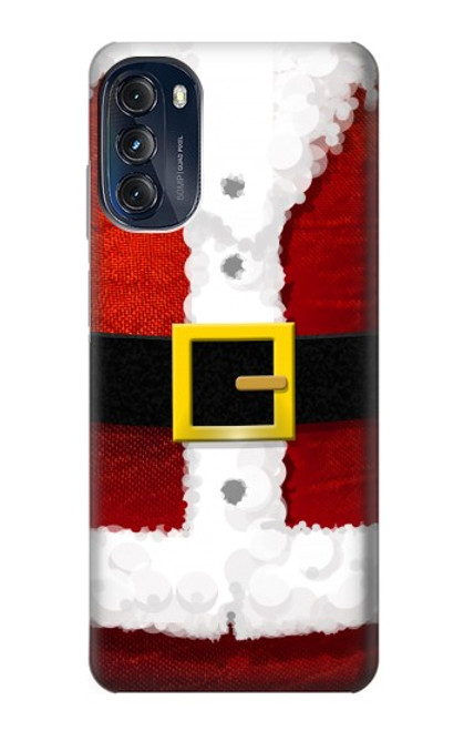 W2846 Christmas Santa Red Suit Hülle Schutzhülle Taschen und Leder Flip für Motorola Moto G (2022)