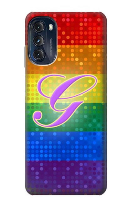 W2899 Rainbow LGBT Gay Pride Flag Hülle Schutzhülle Taschen und Leder Flip für Motorola Moto G (2022)