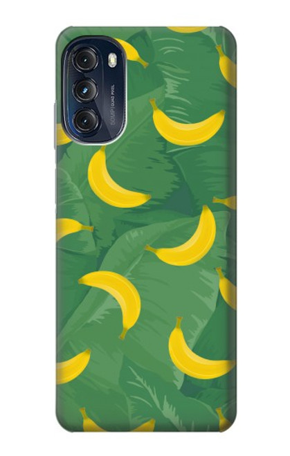 W3286 Banana Fruit Pattern Hülle Schutzhülle Taschen und Leder Flip für Motorola Moto G (2022)