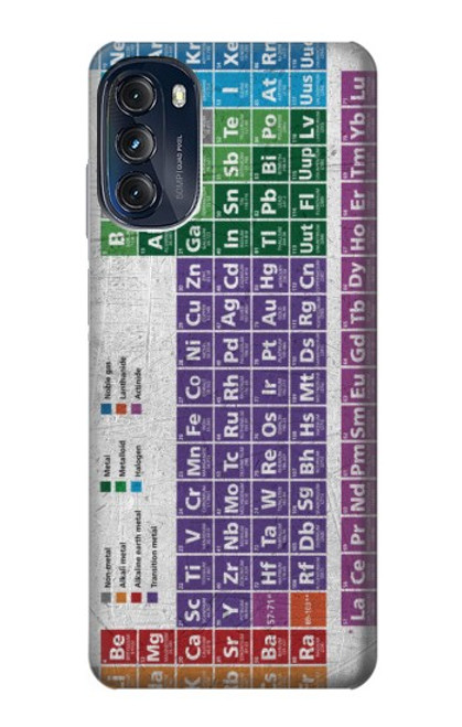 W3383 Periodic Table Hülle Schutzhülle Taschen und Leder Flip für Motorola Moto G (2022)