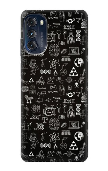 W3426 Blackboard Science Hülle Schutzhülle Taschen und Leder Flip für Motorola Moto G (2022)