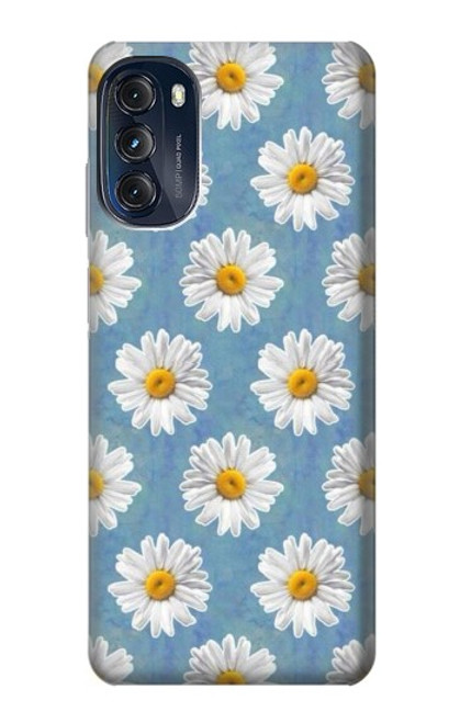 W3454 Floral Daisy Hülle Schutzhülle Taschen und Leder Flip für Motorola Moto G (2022)