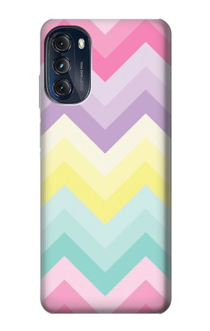 W3514 Rainbow Zigzag Hülle Schutzhülle Taschen und Leder Flip für Motorola Moto G (2022)