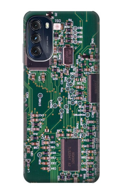 W3519 Electronics Circuit Board Graphic Hülle Schutzhülle Taschen und Leder Flip für Motorola Moto G (2022)