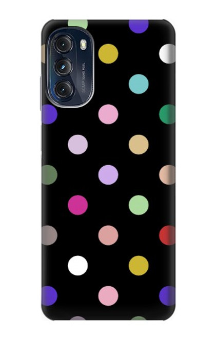 W3532 Colorful Polka Dot Hülle Schutzhülle Taschen und Leder Flip für Motorola Moto G (2022)