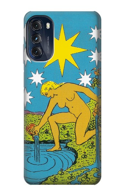 W3744 Tarot Card The Star Hülle Schutzhülle Taschen und Leder Flip für Motorola Moto G (2022)