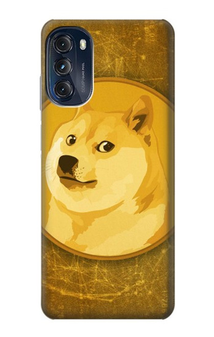 W3826 Dogecoin Shiba Hülle Schutzhülle Taschen und Leder Flip für Motorola Moto G (2022)