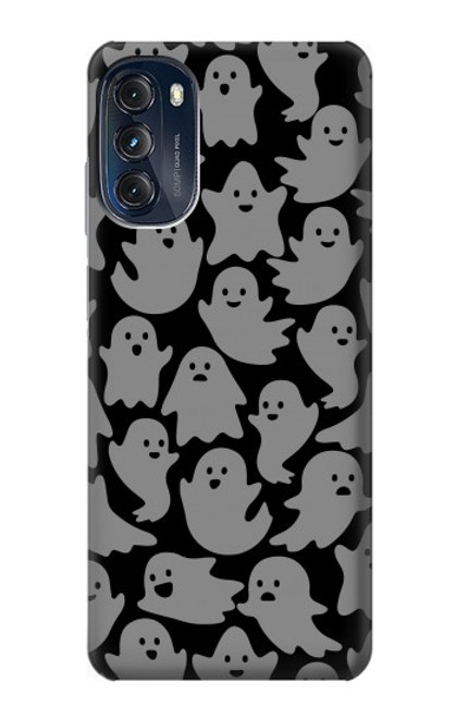 W3835 Cute Ghost Pattern Hülle Schutzhülle Taschen und Leder Flip für Motorola Moto G (2022)