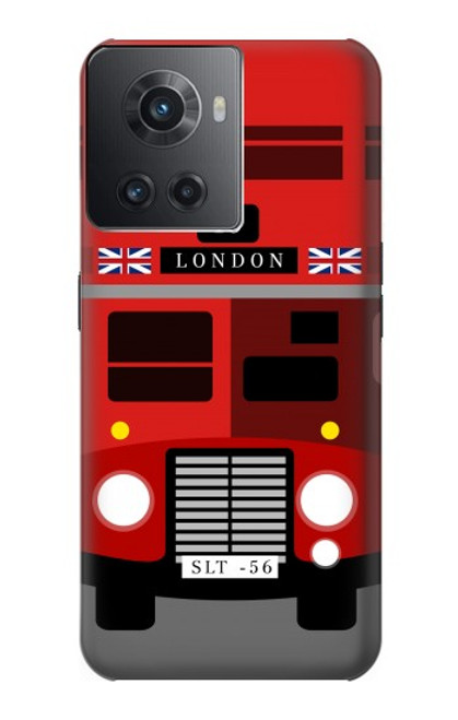 W2058 England British Double Decker Bus Hülle Schutzhülle Taschen und Leder Flip für OnePlus Ace