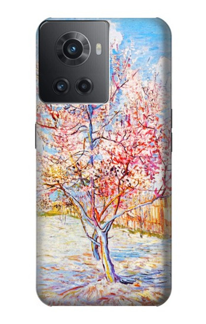 W2450 Van Gogh Peach Tree Blossom Hülle Schutzhülle Taschen und Leder Flip für OnePlus Ace