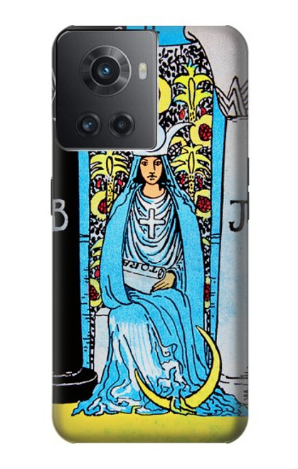 W2837 The High Priestess Vintage Tarot Card Hülle Schutzhülle Taschen und Leder Flip für OnePlus Ace