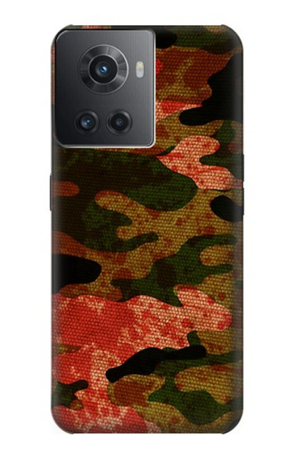 W3393 Camouflage Blood Splatter Hülle Schutzhülle Taschen und Leder Flip für OnePlus Ace