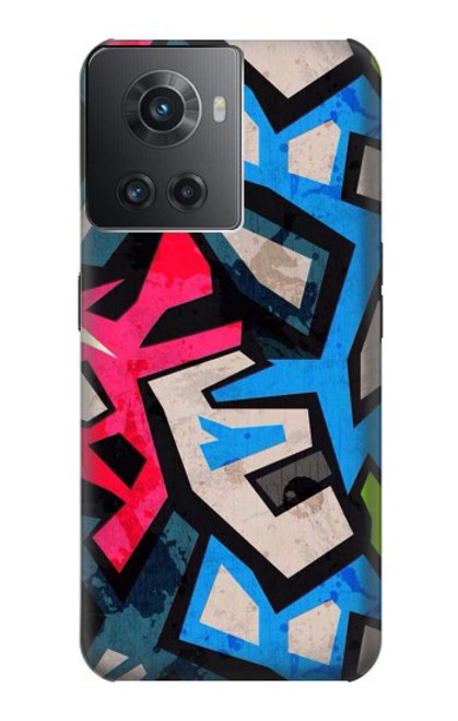 W3445 Graffiti Street Art Hülle Schutzhülle Taschen und Leder Flip für OnePlus Ace