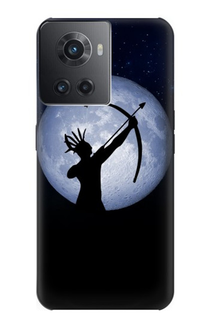 W3489 Indian Hunter Moon Hülle Schutzhülle Taschen und Leder Flip für OnePlus Ace
