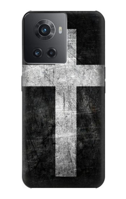 W3491 Christian Cross Hülle Schutzhülle Taschen und Leder Flip für OnePlus Ace