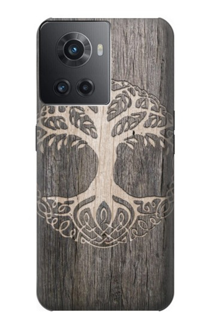 W3591 Viking Tree of Life Symbol Hülle Schutzhülle Taschen und Leder Flip für OnePlus Ace