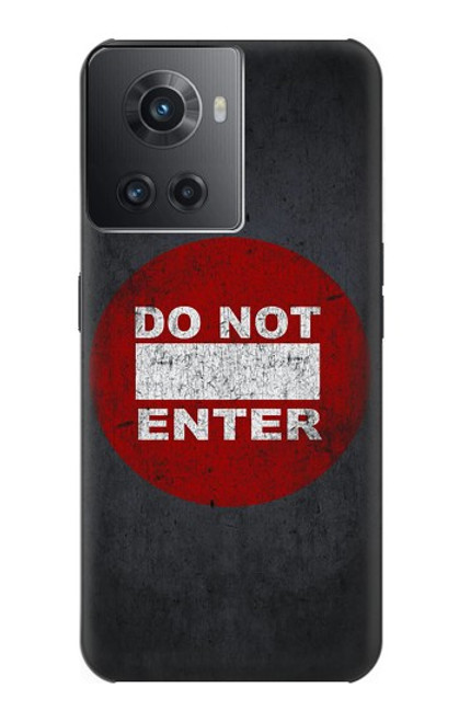 W3683 Do Not Enter Hülle Schutzhülle Taschen und Leder Flip für OnePlus Ace