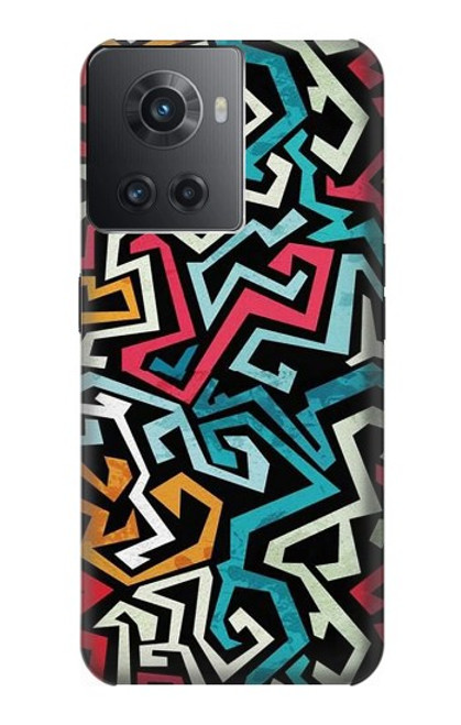 W3712 Pop Art Pattern Hülle Schutzhülle Taschen und Leder Flip für OnePlus Ace