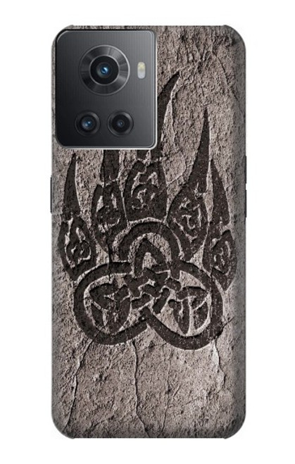 W3832 Viking Norse Bear Paw Berserkers Rock Hülle Schutzhülle Taschen und Leder Flip für OnePlus Ace