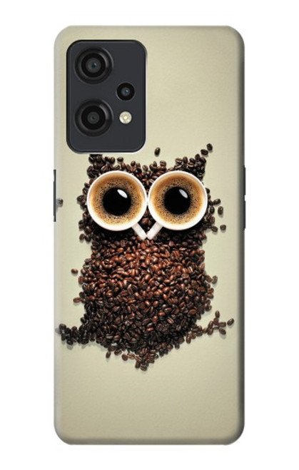 W0360 Coffee Owl Hülle Schutzhülle Taschen und Leder Flip für OnePlus Nord CE 2 Lite 5G