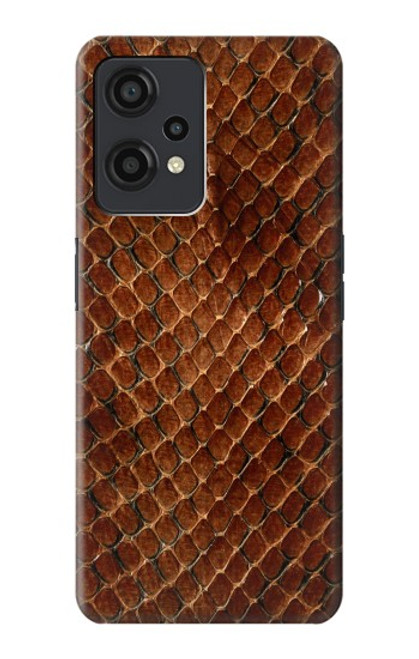 W0555 Snake Skin Hülle Schutzhülle Taschen und Leder Flip für OnePlus Nord CE 2 Lite 5G