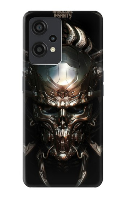 W1027 Hardcore Metal Skull Hülle Schutzhülle Taschen und Leder Flip für OnePlus Nord CE 2 Lite 5G