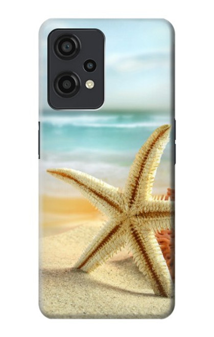 W1117 Starfish on the Beach Hülle Schutzhülle Taschen und Leder Flip für OnePlus Nord CE 2 Lite 5G