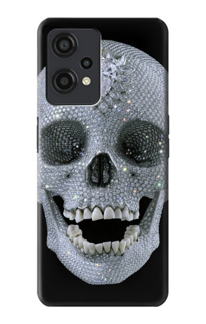 W1286 Diamond Skull Hülle Schutzhülle Taschen und Leder Flip für OnePlus Nord CE 2 Lite 5G