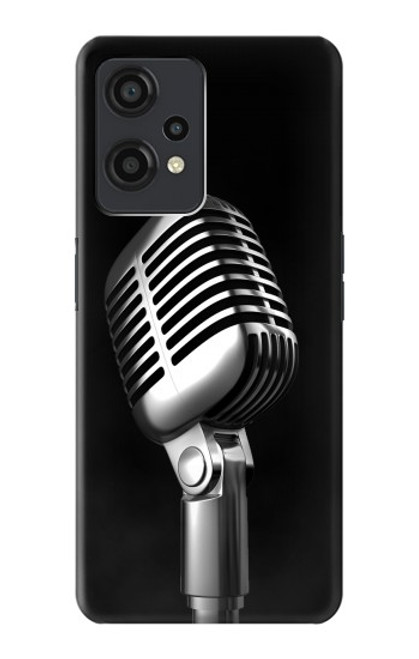 W1672 Retro Microphone Jazz Music Hülle Schutzhülle Taschen und Leder Flip für OnePlus Nord CE 2 Lite 5G