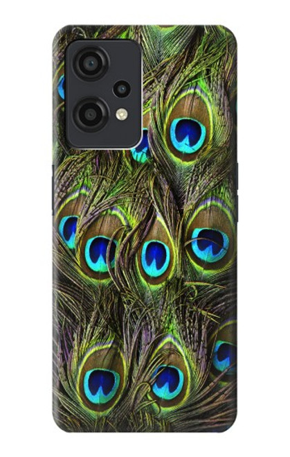 W1965 Peacock Feather Hülle Schutzhülle Taschen und Leder Flip für OnePlus Nord CE 2 Lite 5G