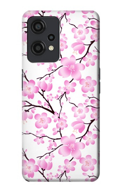 W1972 Sakura Cherry Blossoms Hülle Schutzhülle Taschen und Leder Flip für OnePlus Nord CE 2 Lite 5G