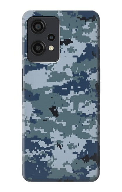 W2346 Navy Camo Camouflage Graphic Hülle Schutzhülle Taschen und Leder Flip für OnePlus Nord CE 2 Lite 5G
