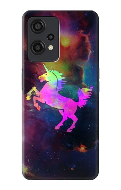 W2486 Rainbow Unicorn Nebula Space Hülle Schutzhülle Taschen und Leder Flip für OnePlus Nord CE 2 Lite 5G