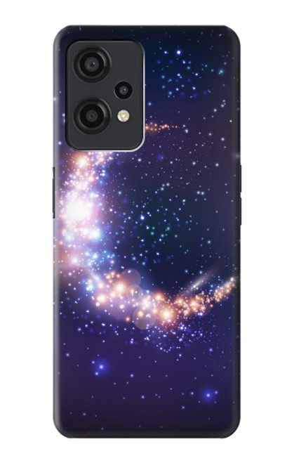 W3324 Crescent Moon Galaxy Hülle Schutzhülle Taschen und Leder Flip für OnePlus Nord CE 2 Lite 5G