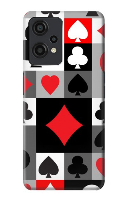 W3463 Poker Card Suit Hülle Schutzhülle Taschen und Leder Flip für OnePlus Nord CE 2 Lite 5G