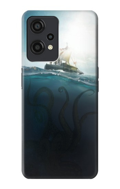 W3540 Giant Octopus Hülle Schutzhülle Taschen und Leder Flip für OnePlus Nord CE 2 Lite 5G