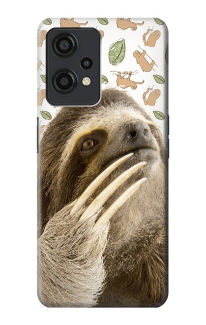 W3559 Sloth Pattern Hülle Schutzhülle Taschen und Leder Flip für OnePlus Nord CE 2 Lite 5G