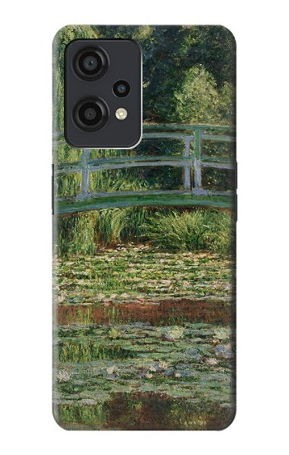 W3674 Claude Monet Footbridge and Water Lily Pool Hülle Schutzhülle Taschen und Leder Flip für OnePlus Nord CE 2 Lite 5G