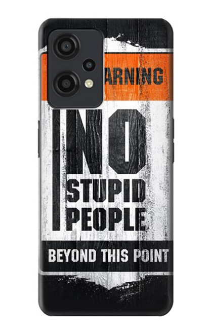 W3704 No Stupid People Hülle Schutzhülle Taschen und Leder Flip für OnePlus Nord CE 2 Lite 5G