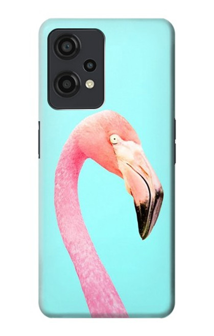 W3708 Pink Flamingo Hülle Schutzhülle Taschen und Leder Flip für OnePlus Nord CE 2 Lite 5G