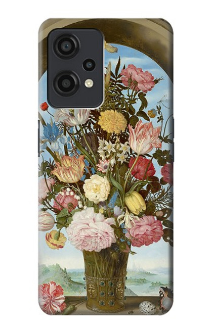 W3749 Vase of Flowers Hülle Schutzhülle Taschen und Leder Flip für OnePlus Nord CE 2 Lite 5G