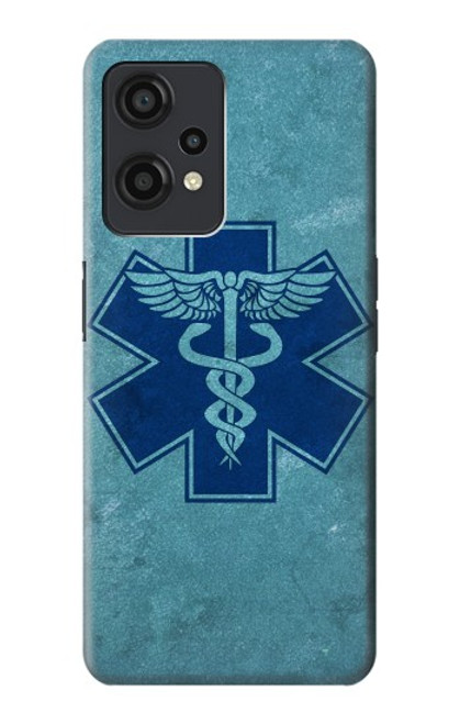 W3824 Caduceus Medical Symbol Hülle Schutzhülle Taschen und Leder Flip für OnePlus Nord CE 2 Lite 5G