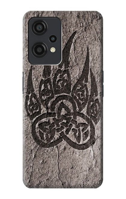 W3832 Viking Norse Bear Paw Berserkers Rock Hülle Schutzhülle Taschen und Leder Flip für OnePlus Nord CE 2 Lite 5G