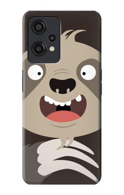 W3855 Sloth Face Cartoon Hülle Schutzhülle Taschen und Leder Flip für OnePlus Nord CE 2 Lite 5G